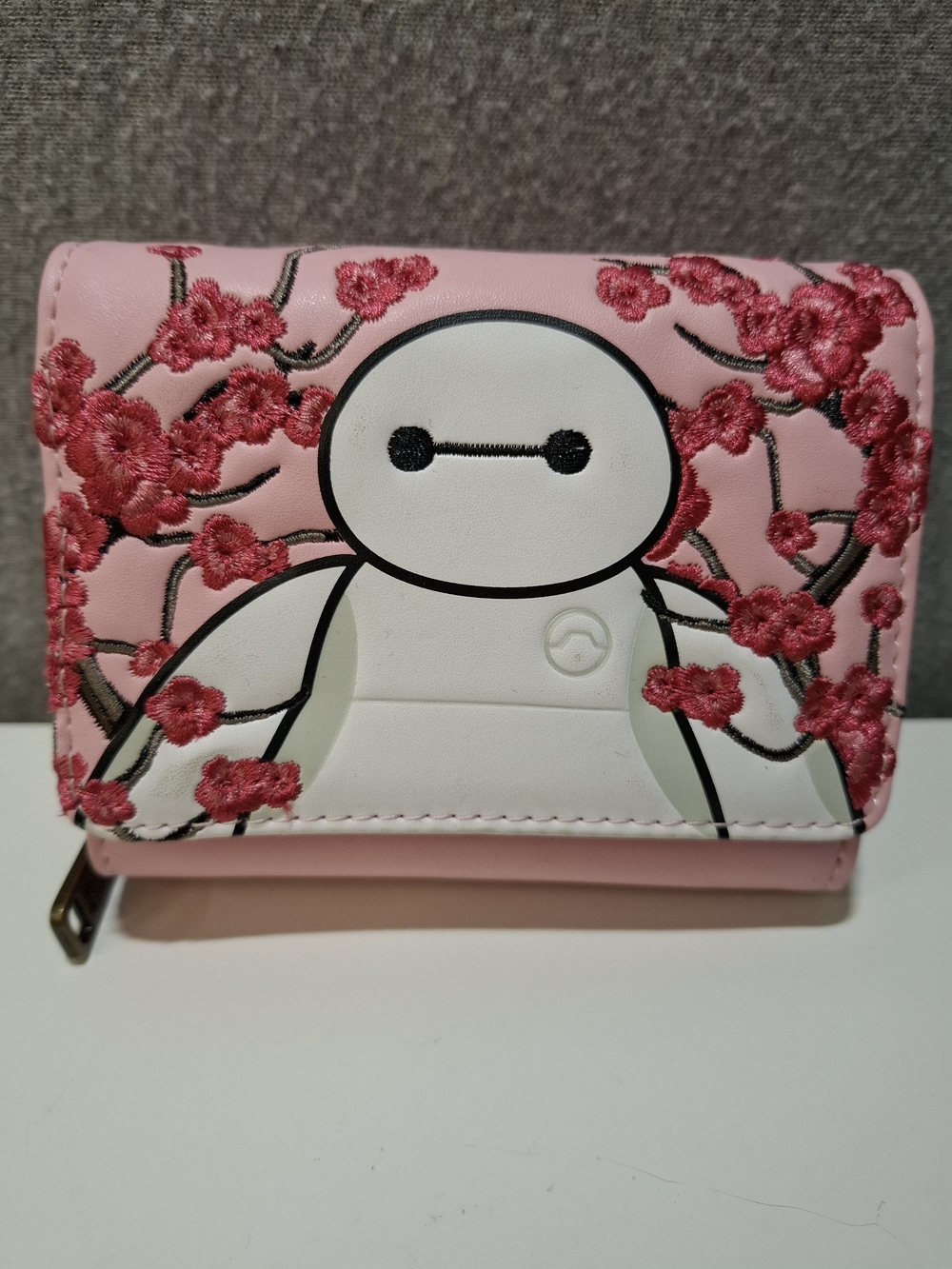 Loungefly Pink Baymax Cherry Blossom Trifold Wallet